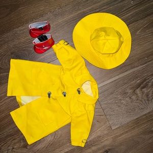 American Girl Doll yellow raincoat